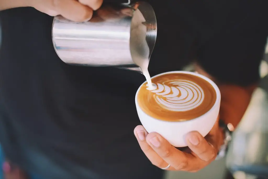 Steamed milk is prepared by heating the milk