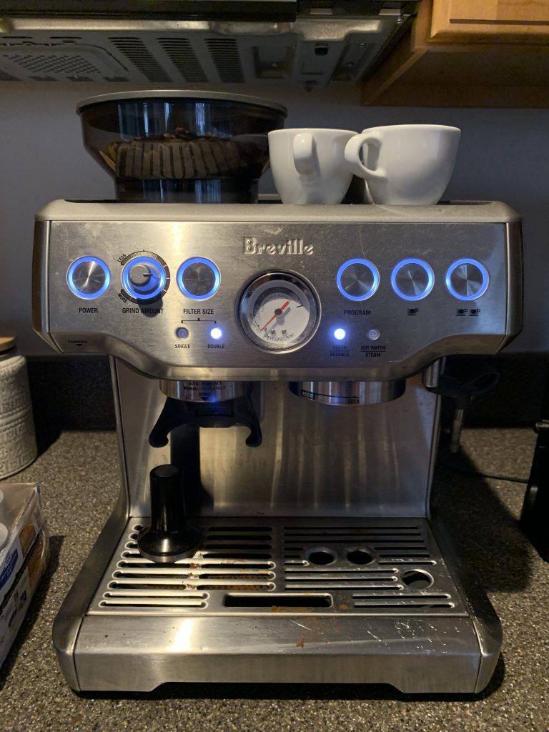 Breville Barista Express Flashing Light  Means It Is Time For Cleaning