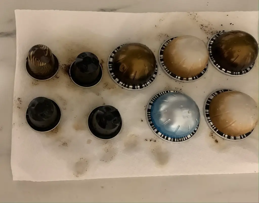 IMG_7324-min - My Morning Espresso Rinse used capsules and let them dry on a paper towel before recycling