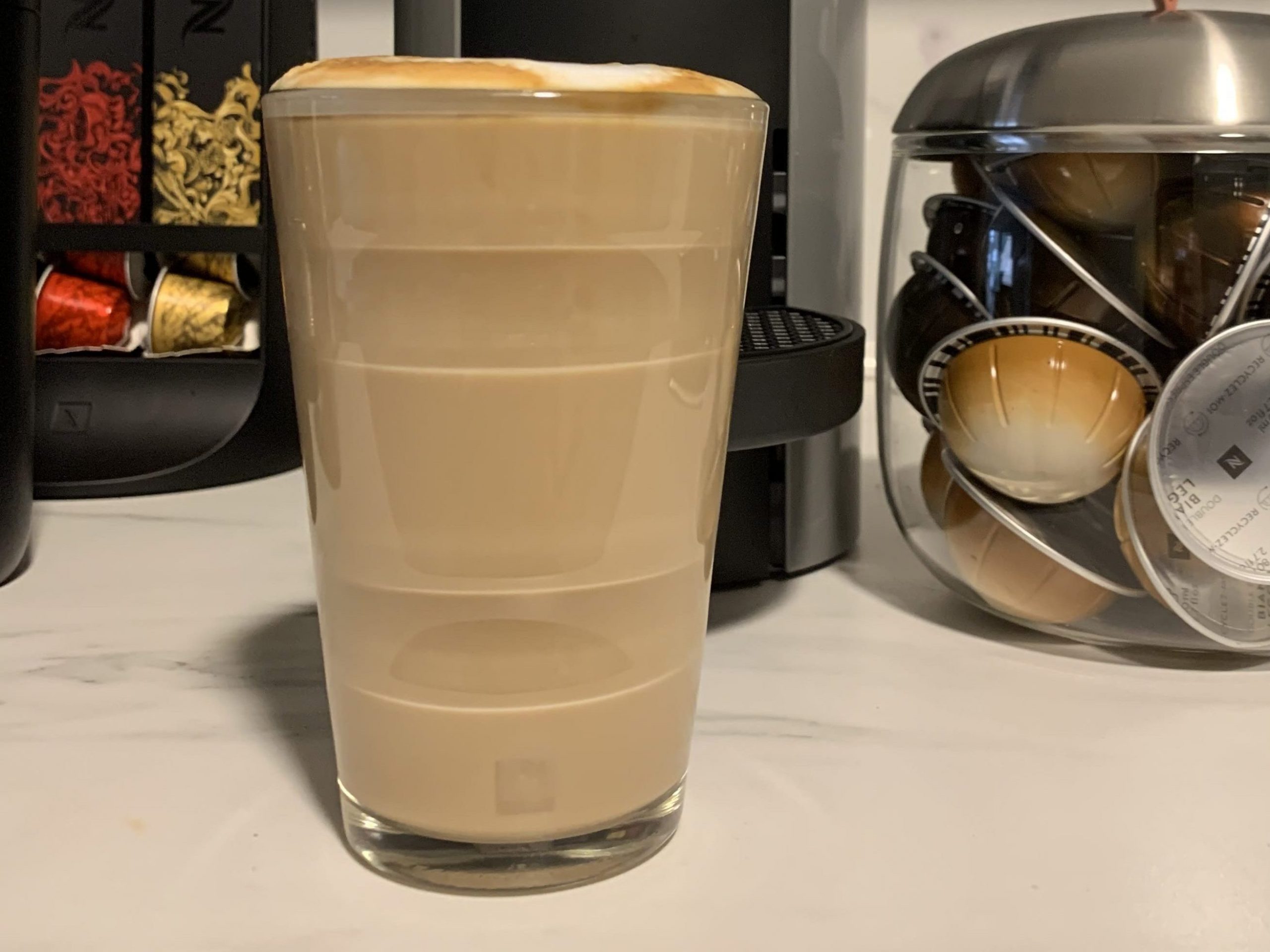 Nespresso Latte with Steamed Milk