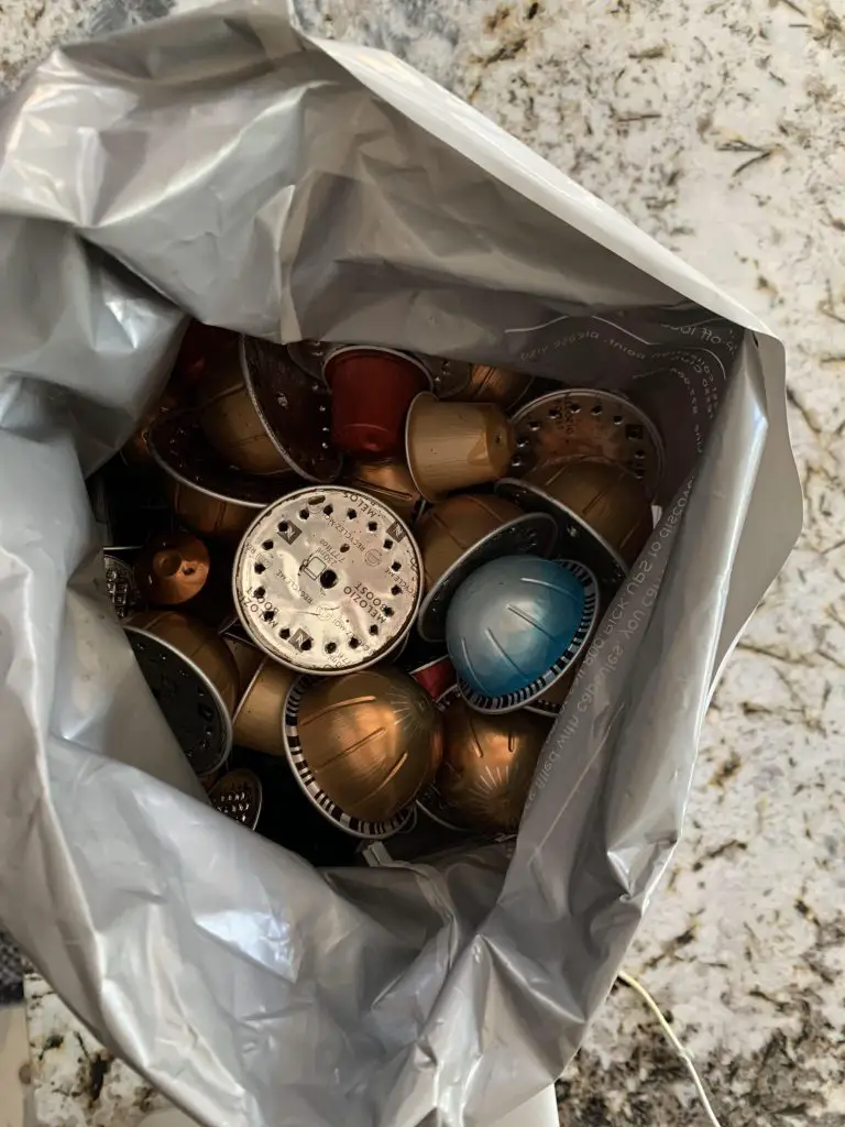 aluminum original and vertuo pods by nespresso or starbucks can be recycled