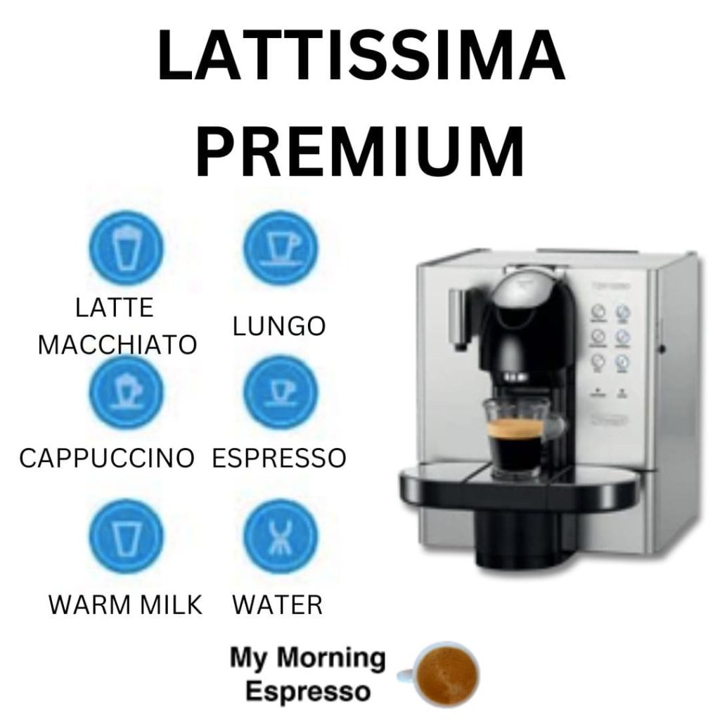 Nespresso Lattissima Premium Buttons Meaning