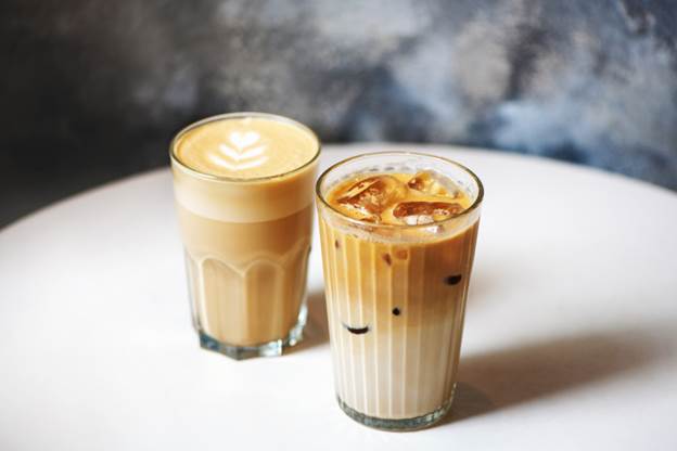 hot and iced latte
