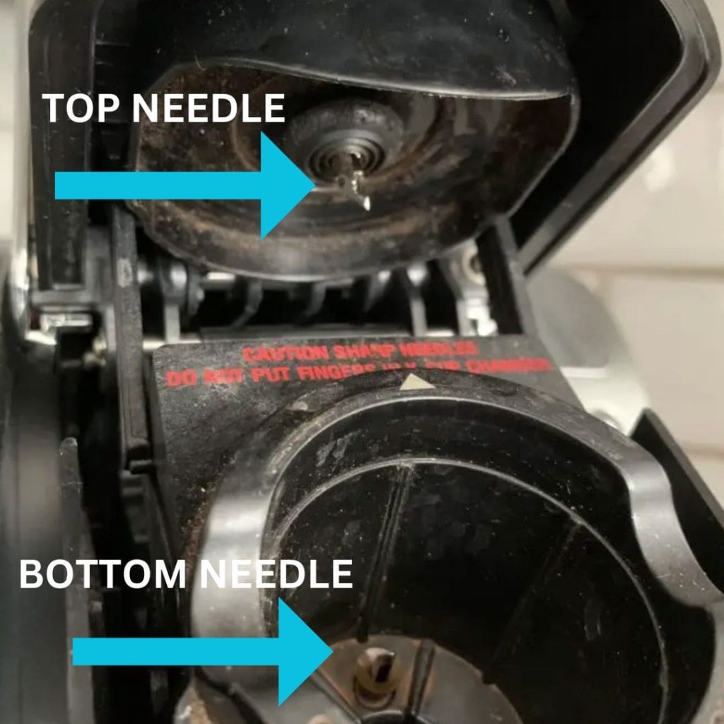 keurig needle maintenance for top and bottom needles